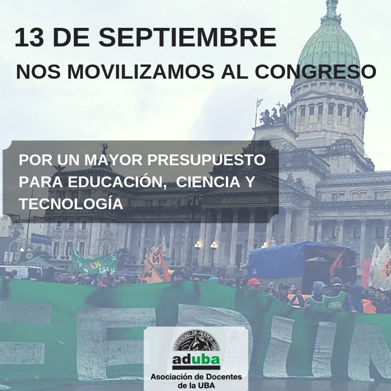 MARCHA AL CONGRESO NACIONAL EN DEFENSA DE LA EDUCACIÓN PÚBLICA (13/09)