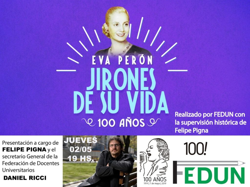 A 100 años de su nacimiento |  Presentación del documental «Eva Perón. Jirones de su vida»