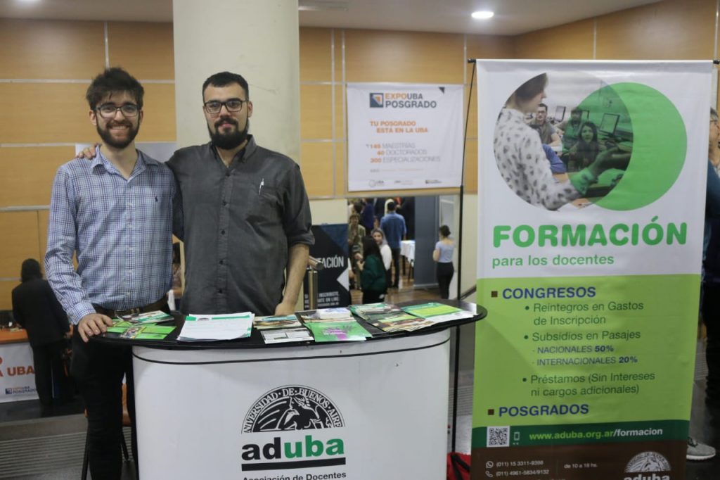 Autoridades de ADUBA participaron de la apertura de la Expo UBA Posgrado
