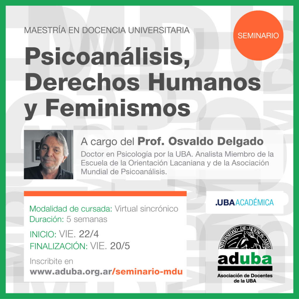 Seminario: Psicoanálisis, Derechos Humanos y Feminismos